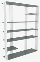 Pastatoma lentyna Kalune Design Jenny 875ZNA4523, balta sp./žalia sp., 160 cm x 29.6 cm x 120 cm