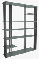 Pastatoma lentyna Kalune Design Jenny 875ZNA4525, juoda sp./žalia sp., 160 cm x 29.6 cm x 120 cm