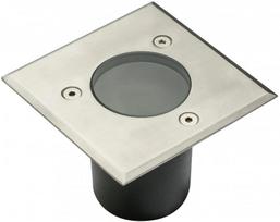 Įleidžiamas lauko šviestuvas GTV Alfa-K Mini 06, 10W, GU10, IP67, aliuminio sp./juoda sp., 10 cm x 8 cm