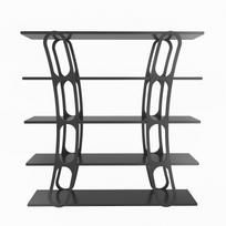 Pastatoma lentyna Kalune Design Adar 875ZNA4506, juoda sp., 120 cm x 120 cm x 25 cm