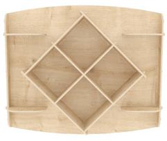 Sieninė lentyna Kalune Design Ato, ąžuolo sp., 61.8 cm x 81.6 cm x 15 cm