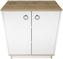 Konsolinis staliukas Kalune Design Nüanse, ruda sp./balta sp., 72 cm x 42 cm x 83.1 cm
