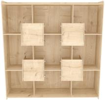 Pastatoma lentyna Kalune Design Alimo, ąžuolo sp., 138 cm x 136.7 cm x 27.5 cm
