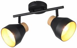 Šviestuvas lubų Trio Valentin R81922032, E14, 2 x 10 W, ruda sp./juoda sp.