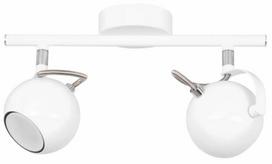Šviestuvas lubų Spot-Light Lea, GU10, 2 x 6 W, balta sp./chromo sp.