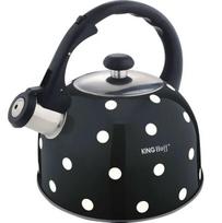 Arbatinukas su švilpuku King Hoff KH-1051, 2.6 l, balta sp./juoda sp.