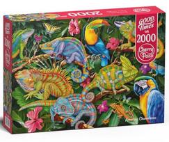 Dėlionė CherryPazzi Amazing Chameleons 2000 el. 50101, 70 cm x 100 cm, 2000 vnt., įvairių spalvų