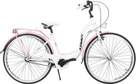 Dviratis miesto Azimut Vintage 3-Speed, 28 ", 17'' rėmas, balta sp./rožinė sp.