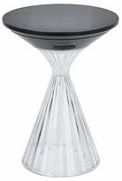 Pastatomas šviestuvas su saulės baterija Lutec Miyi, 3.8W, IP54, juoda sp./skaidri sp.