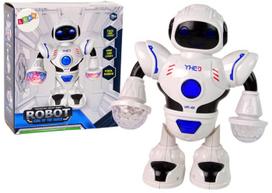 Žaislinis robotas Lean Toys King Of The Dance, 8 cm, balta sp.