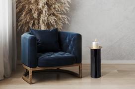 Žvakidė Kayoom Art Deco 185 ETLM3-BLK, geležis, Ø 25 cm, 60 cm, aukso sp./juoda sp.