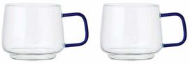 Puodelių rinkiniai La Cafetiere, skaidri sp./mėlyna sp., 0.275 l