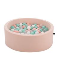 Baseinas su kamuoliukais Kalune Design Bubble Pops, ⌀ 85 cm, 200 vnt, balta sp. mėtinė (mint) sp.