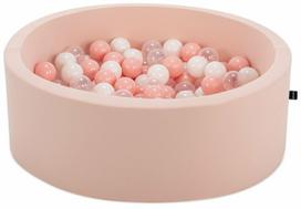 Baseinas su kamuoliukais Kalune Design Bubble Pops, ⌀ 85 cm, 150 vnt, skaidri sp./balta sp.