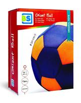 Lauko žaislas BS Toys Giant Ball, 50 cm x 50 cm, mėlyna sp./oranžinė sp.