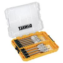 Medienos grąžtų komplektas Dewalt, medienai, cobalt hss-e5, hex 1/4, 12 - 32 mm x 15.2 cm