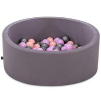 Baseinas su kamuoliukais Kalune Design Bubble Pops, ⌀ 7 cm, rožinė sp./pilka sp.