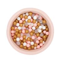Baseinas su kamuoliukais Kalune Design Bubble Pops, ⌀ 85 cm, 200 vnt, skaidri sp./aukso sp.