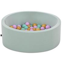 Baseinas su kamuoliukais Kalune Design Bubble Pops, ⌀ 7 cm, aukso sp. mėtinė (mint) sp.
