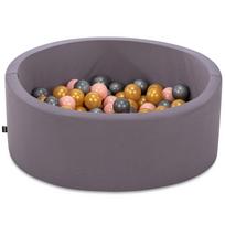 Baseinas su kamuoliukais Kalune Design Bubble Pops, ⌀ 7 cm, aukso sp./rožinė sp.