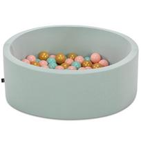 Baseinas su kamuoliukais Kalune Design Bubble Pops, ⌀ 7 cm, aukso sp. mėtinė (mint) sp.
