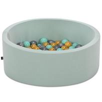 Baseinas su kamuoliukais Kalune Design Bubble Pops, ⌀ 7 cm, aukso sp. mėtinė (mint) sp.
