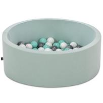 Baseinas su kamuoliukais Kalune Design Bubble Pops, ⌀ 7 cm, balta sp. mėtinė (mint) sp.