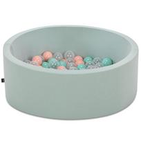 Baseinas su kamuoliukais Kalune Design Bubble Pops, ⌀ 7 cm, mėtinė (mint) sp. rožinė sp.