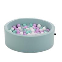Baseinas su kamuoliukais Kalune Design Bubble Pops, ⌀ 85 cm, 200 vnt, balta sp. mėtinė (mint) sp.