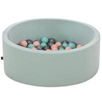 Baseinas su kamuoliukais Kalune Design Bubble Pops, ⌀ 7 cm, mėtinė (mint) sp. pilka sp.
