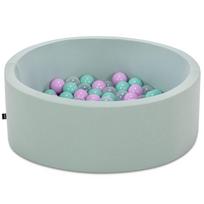 Baseinas su kamuoliukais Kalune Design Bubble Pops, ⌀ 7 cm, mėtinė (mint) sp. skaidri sp.