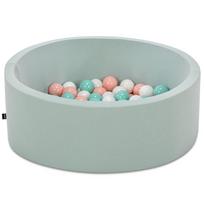 Baseinas su kamuoliukais Kalune Design Bubble Pops, ⌀ 7 cm, balta sp. mėtinė (mint) sp.