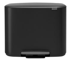 Šiukšliadėžė Brabantia Bo Matt Black 121463, juoda sp., 36 l, 44 cm x 54 cm
