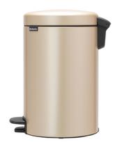 Šiukšliadėžė Brabantia NewIcon Metallic Gold 304446, aukso sp., 12 l, 41.1 cm x 25.1 cm