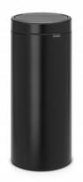 Šiukšliadėžė Brabantia Touch Matt Black 115301, juoda sp., 30 l, 72 cm x 29.5 cm