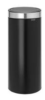 Šiukšliadėžė Brabantia Touch Matt Black 115448, juoda sp., 30 l, 72 cm x 29.5 cm