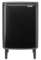 Šiukšliadėžė Brabantia Bo Hi Matt Black 227226, juoda sp., 12 l, 45.5 cm x 29.5 cm