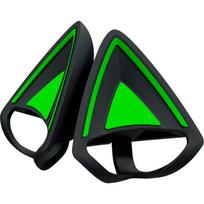Priedas ausinėms Razer Kitty Ears V2 - RC21-02230100-R3M1, juoda/žalia, 2 vnt.