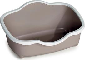 Kačių tualetas su rėmu Zolux Chic Open 590109TAU, šviesiai ruda sp., uždaras, 56 cm x 38.5 cm x 26 cm