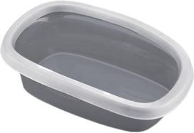 Kačių tualetas su rėmu Zolux Sprint 20 590106GPI, balta sp./pilka sp., uždaras, 58 cm x 39 cm x 17 cm