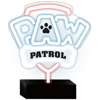 Dekoracija "Paw Patrol" Forever Light OW-120146 su LED apšvietimu, 25 cm, mėlyna sp./rožinė sp.