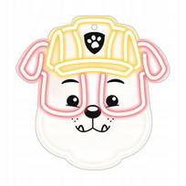 Dekoracija "Šuo"/"Paw Patrol" Forever Light Rubble OW-130446 su LED apšvietimu, 40 cm, balta sp./raudona sp./geltona sp.