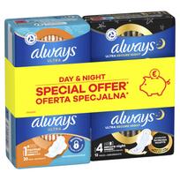 Higieniniai paketai Always Ultra Day S1 & Night S4, Normal/Secure Night, 32 vnt.