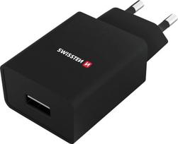 Telefono įkroviklis Swissten Travel Charger, USB, 120 cm, juoda sp., 5 W