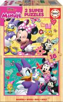 Medinė 3D dėlionė Educa Minnie Happy Helpers 17623, 18 cm x 26 cm, 32 vnt.