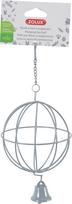 Šieno laikiklis graužikų narvams Zolux Hanging Ball, 10 cm x 10 cm, pilka sp.