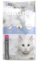 Kačių kraikas Magic Litter Bentonite Ultra White, organinis (sušokantis), 10 l
