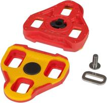 Pedalų spaustukai Cube Look Keo Road PEDL139, termoplastinis elastomeras (tpe), raudona sp./geltona sp., 2 vnt.