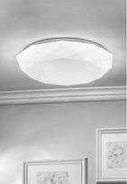 Šviestuvas plafonas GTV Stars LD-STARS24W-NW-00, LED, 4000 °K, 1 x 24 W, balta sp.