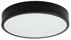 Šviestuvas lubų Sollux Onyx, LED, 3000 °K, 1 x 23 W, juoda sp., 6 x 40 cm